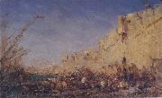 Felix Ziem The Ramparts,Algiers oil painting artist